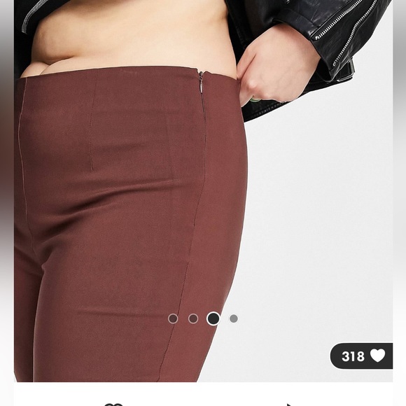 Collusion Brown Flares (plus-size) - Picture 3 of 3